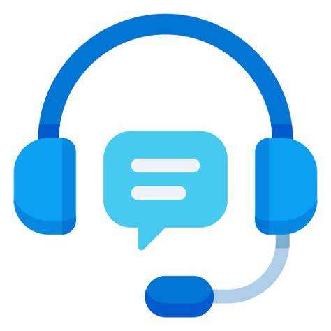 Customer service representative with live chat icon