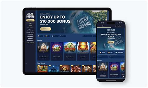 Lucky Dreams online casino interface