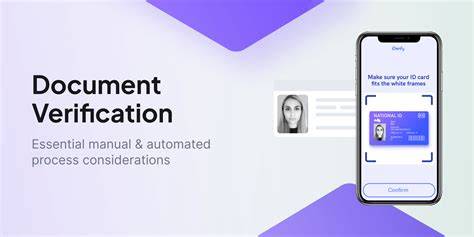 Documents for casino account verification