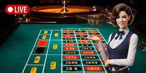 Live dealer spinning roulette wheel in an Australian online casino