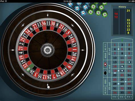 European roulette table layout in an online casino