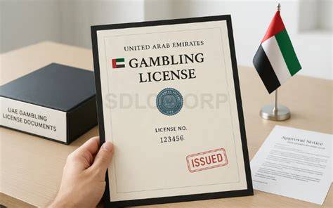 Gambling license certificate