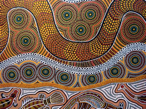 Indigenous Australian art patterns potentially used in pokie design