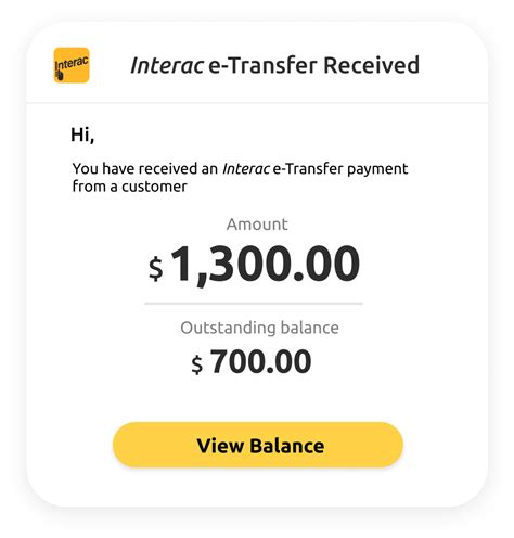 Interac transfer screenshot