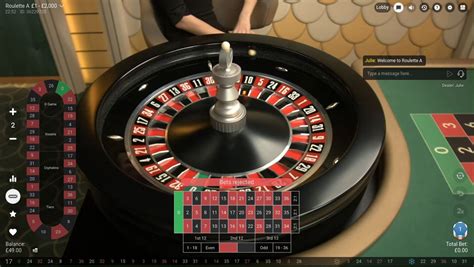 Player interface for live online roulette Australia