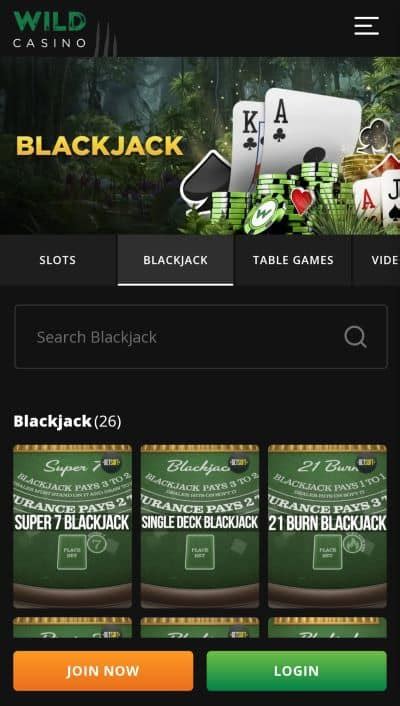 Mobile blackjack gaming experience