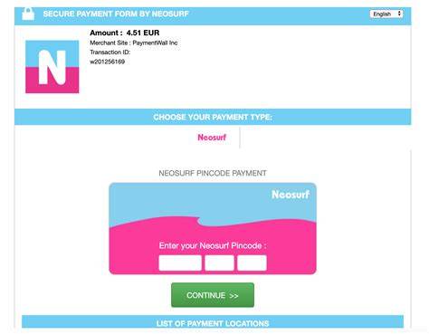 Troubleshooting Neosurf payment issues