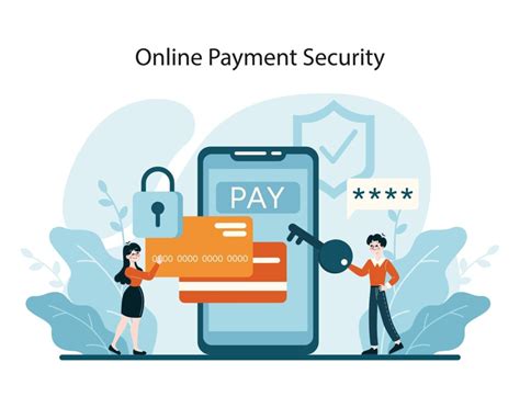 Secure online payment with padlock icon