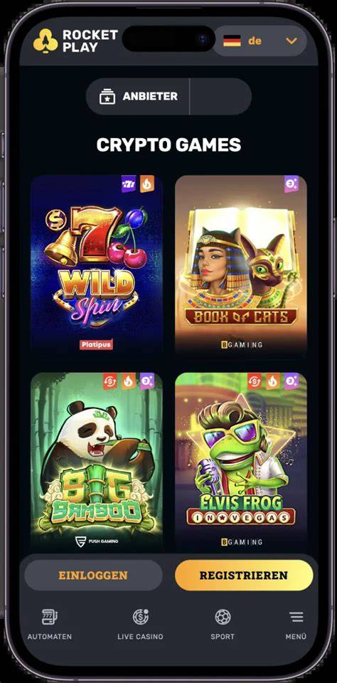 A clean and modern user interface of an online casino, showcasing game categories and promotional banners.