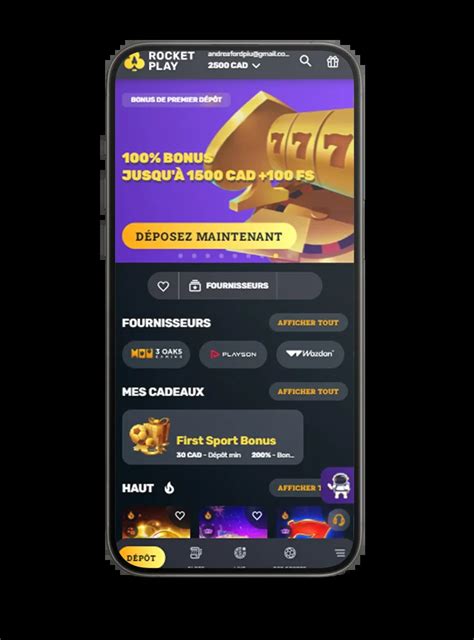 Rocket Play online casino on mobile
