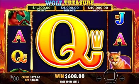 Wolf Treasure Online Pokies jackpot screen during Money Respin feature