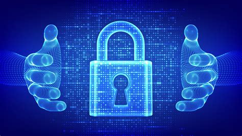 Digital security padlock icon with abstract background, exact new aussie online casino