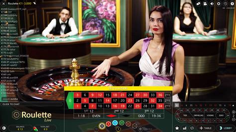 Live casino roulette stream interface