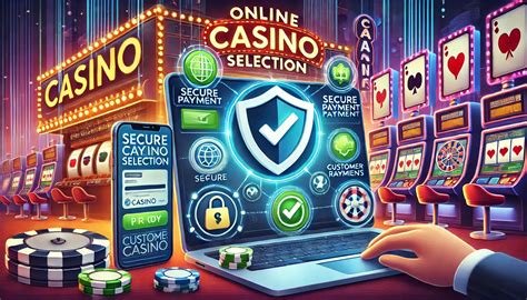 Player selecting an online casino