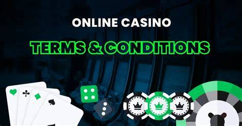 Online casino terms and conditions document