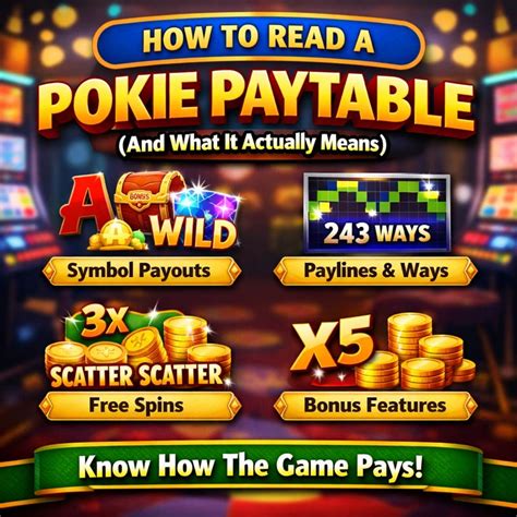 Understanding pokie paytable information