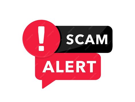 Scam warning icon, caution symbol over a computer screen