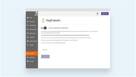 Setting up PayID for online transactions
